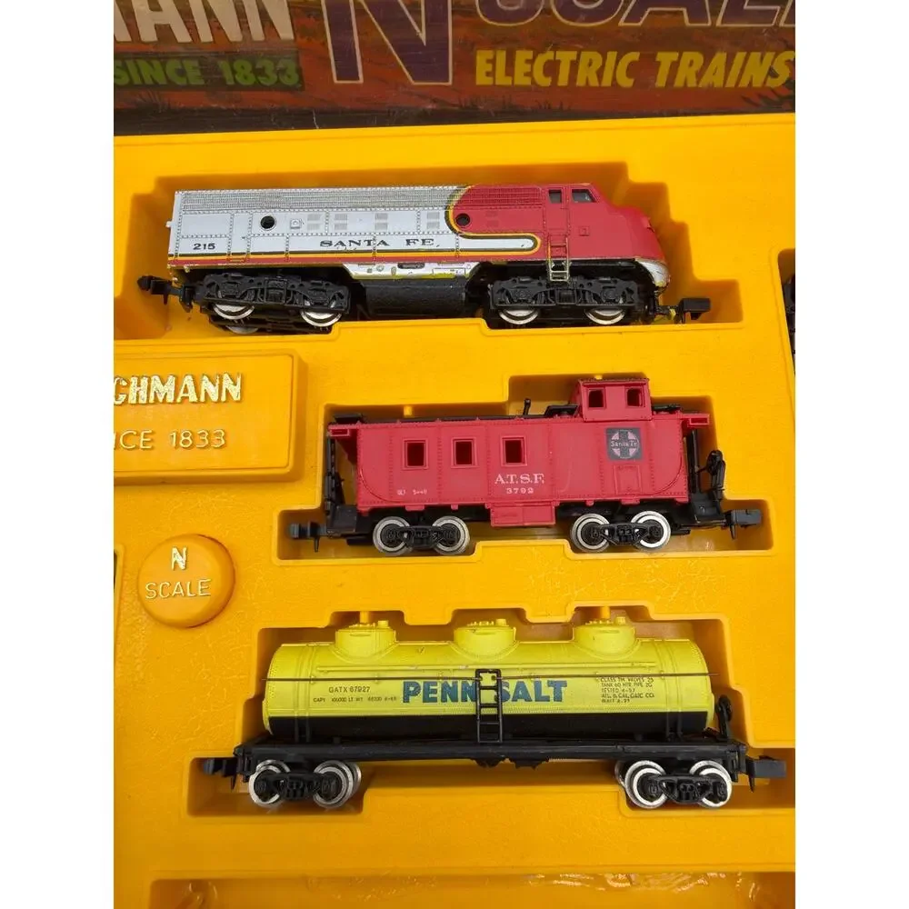 Vintage Bachmann N Scale PCC Trolley PTC #62995 Not Tested Orig Box Papers